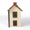 Vintage Doll House Painted Wood Colonial Style Model Folk Art