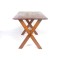 Vintage Sawbuck Table Cross Leg Wooden Dining Farm Table