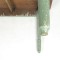 SOLD: Vintage Farm Table Wooden Rustic Primitive Green Paint