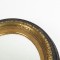 SOLD: Antique Oval Mirror Picture Frame Gold Black Wall Hanging