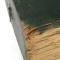 SOLD: Antique Wooden Trunk Chest Dome Top Painted Green Dovetailed 19th c