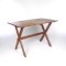 SOLD: Vintage Sawbuck Table Cross Leg Wooden Dining Farm Table