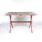 SOLD: Vintage Sawbuck Table Cross Leg Wooden Dining Farm Table