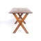 SOLD: Vintage Sawbuck Table Cross Leg Wooden Dining Farm Table