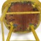 Antique Windsor Side Chair Thumb Back 19th c Mustard Paint