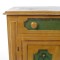 Antique Wood Cabinet Side Table Wash Stand Painted Wood Primitive Country 19th c