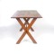 Vintage Sawbuck Table Cross Leg Wooden Dining Farm Table