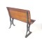 Antique Wooden Bench Cast Iron School Desk Seat Pat 1885 J M Sauder