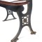 SOLD: Antique Wooden Bench Cast Iron School Desk Seat Pat 1885 J M Sauder