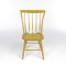 Antique Windsor Side Chair Thumb Back 19th c Mustard Paint