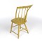 Antique Windsor Side Chair Thumb Back 19th c Mustard Paint