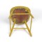 Antique Windsor Side Chair Thumb Back 19th c Mustard Paint