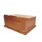 Antique Oak Spool Cabinet Counter Top Lift Top Slant Top Desk