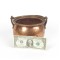 SOLD: Antique Copper Pot Kettle Cauldron Iron Handle