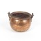 SOLD: Antique Copper Pot Kettle Cauldron Iron Handle