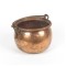 SOLD: Antique Copper Pot Kettle Cauldron Iron Handle