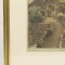 Wallace Nutting Print A Garden of Larkspur Vintage Antique Framed