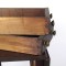 Antique Work Table End Stand Drop Leaf Sides Two Drawer