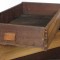 Antique Work Table End Stand Drop Leaf Sides Two Drawer