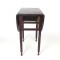 Antique Work Table End Stand Drop Leaf Sides Two Drawer