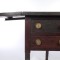 Antique Work Table End Stand Drop Leaf Sides Two Drawer