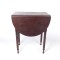 Antique Work Table End Stand Drop Leaf Sides Two Drawer