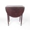 Antique Work Table End Stand Drop Leaf Sides Two Drawer