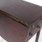 Antique Work Table End Stand Drop Leaf Sides Two Drawer