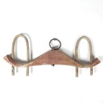 SOLD: Antique Oxen Yoke Double Ox Wooden Forged Iron Farm Tool Western Primitive