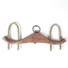 SOLD: Antique Oxen Yoke Double Ox Wooden Forged Iron Farm Tool Western Primitive