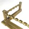 SOLD: Antique Brass Fireplace Fender Barley Twist Fire Guard Bumper