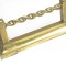 SOLD: Antique Brass Fireplace Fender Barley Twist Fire Guard Bumper
