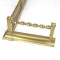 SOLD: Antique Brass Fireplace Fender Barley Twist Fire Guard Bumper