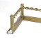 SOLD: Antique Brass Fireplace Fender Barley Twist Fire Guard Bumper