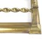 SOLD: Antique Brass Fireplace Fender Barley Twist Fire Guard Bumper