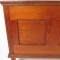 Antique Paneled Blanket Chest with Turned Feet in Pine and Poplar