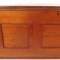 Antique Paneled Blanket Chest with Turned Feet in Pine and Poplar