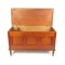 Antique Paneled Blanket Chest with Turned Feet in Pine and Poplar
