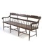 SOLD: Antique Wooden Bench Paint Decorated 19th century