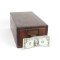 SOLD: Antique Oak Card Catalog Box Single Drawer File