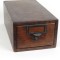 SOLD: Antique Oak Card Catalog Box Single Drawer File