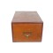 SOLD: Antique Oak Card Catalog Box File Single Drawer