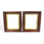 Pair Antique Wood Shadowbox Picture Frames