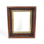 Antique Victorian Shadowbox Picture Frame Gold Ebonized Wood No Glass or Back