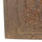 Antique Fireplace Summer Cover Cast Iron Lady with Fish and Net