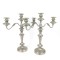 Pair Vintage Silverplate Candelabra Goldfeder