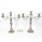 Pair Vintage Silverplate Candelabra Goldfeder