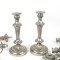 Pair Vintage Silverplate Candelabra Goldfeder