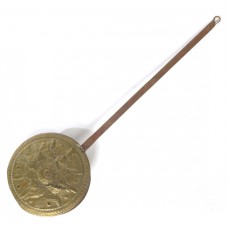 Antique 18th c bed warmer with blacksmith iron handle