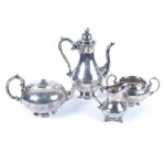 Antique Sheffield Plate tea service by Roberts Cadman Co. or successor